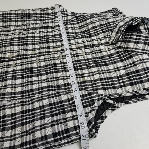 Baxter & Wells Black Silver Quilted Light Weight Vest Excellent Size M - Picture 6 of 7